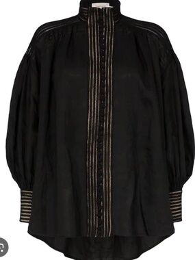 Zimmermann Corsage Bell sleeve shirt size 0